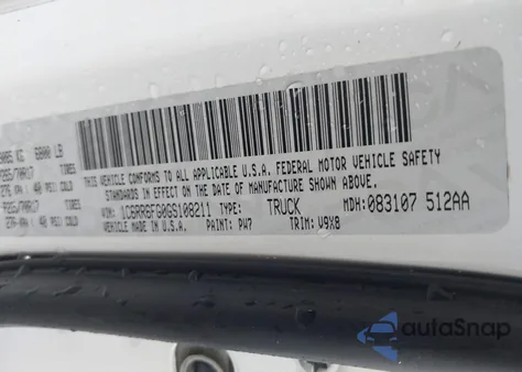 2016 Ram 1500 Tradesman from USA, damaged, VIN 1C6RR6FG0GS108211